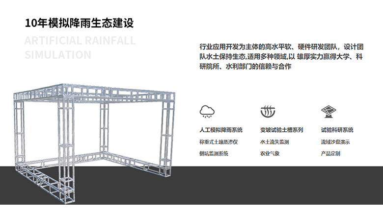 室内人工模拟降雨侵蚀实验