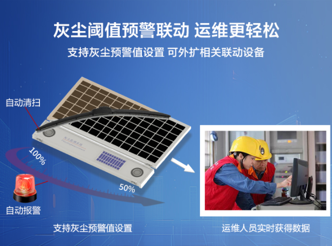 大型地麵光伏電站灰塵監測儀解決方案